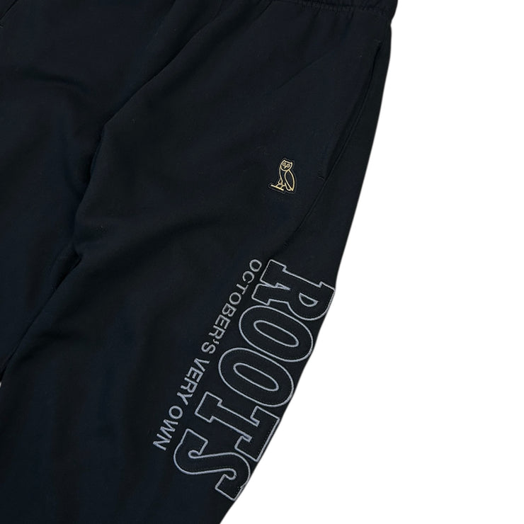 OVO X Roots Black Sweatpants