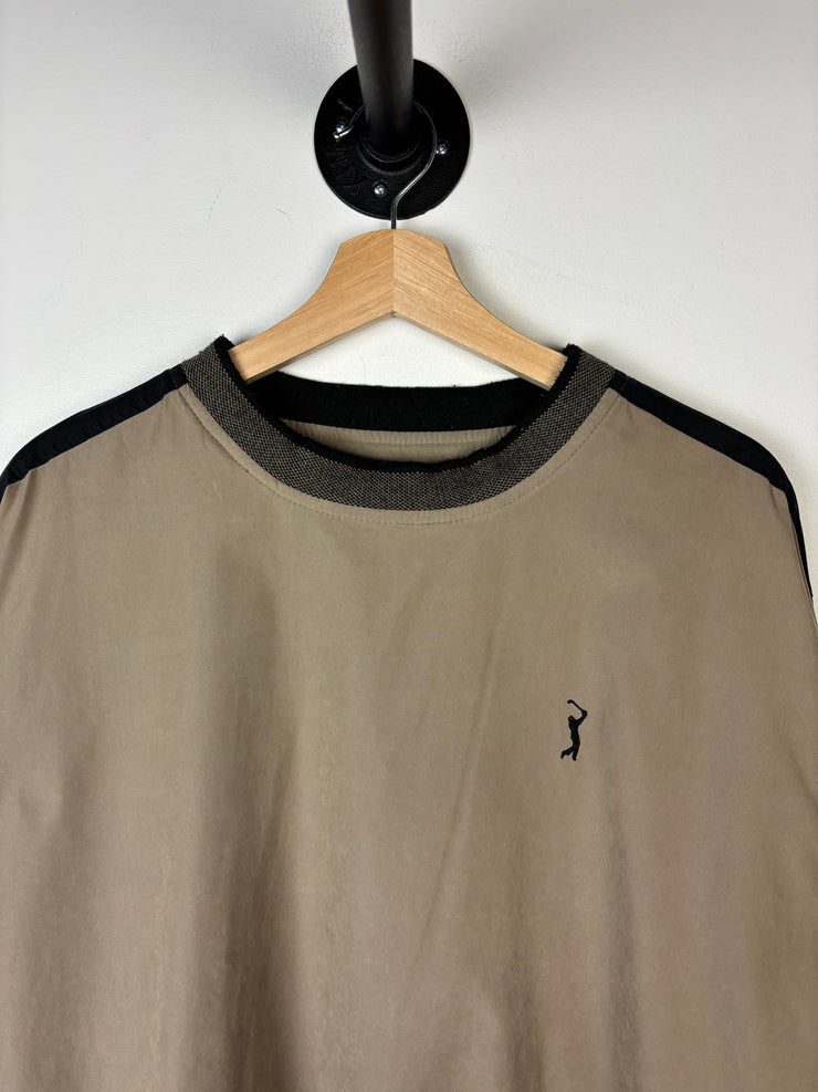 Vintage PGA Tour Golf Beige Pullover Windbreaker