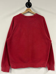 Vintage Nike Mini Swoosh Tonal Red Crewneck