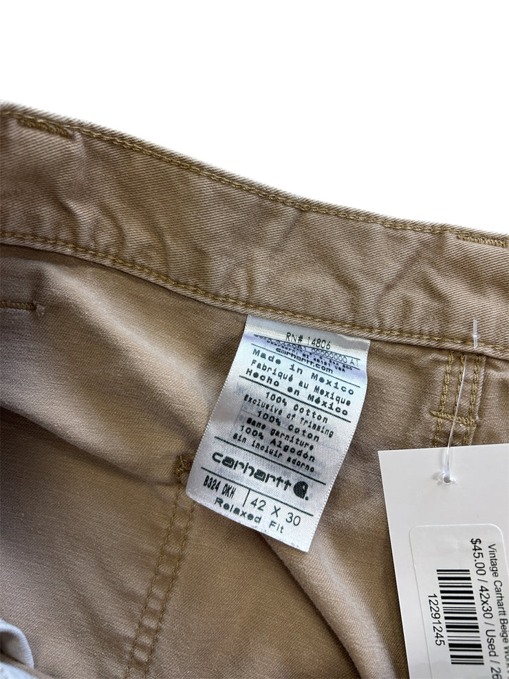 Vintage Carhartt Beige Work Pants