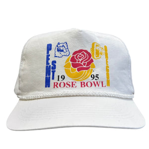 Vintage 90s Penn State Nittany Lions Rose Bowl White Snapback Hat