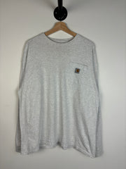 Vintage Y2K Carhartt Pocket Grey Long Sleeve