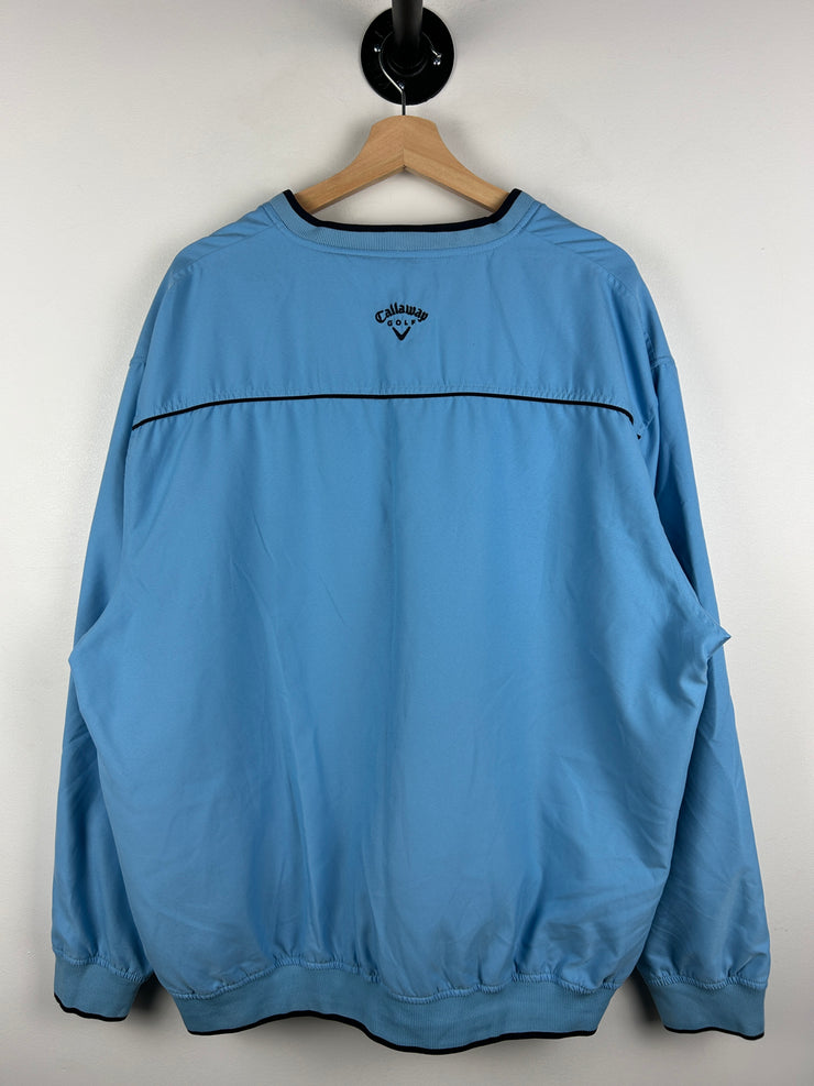 Vintage Callaway Golf Baby Blue Pullover Windbreaker