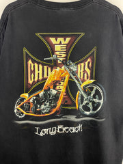 Vintage West Coast Choppers Long Beach Black & Gold Tee