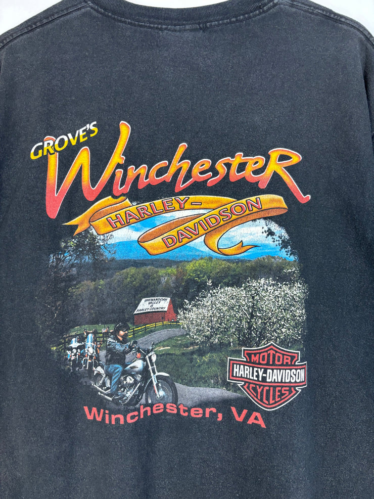 Vintage Harley Davidson Winchester Black Tee