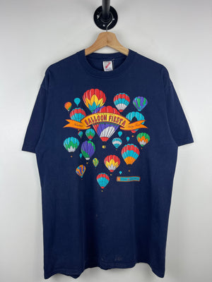 Vintage 90s Kodak Cameras International Balloon Fiesta Navy Tee