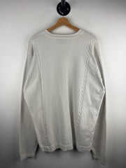 Vintage Nike Golf V-Neck Cream Crewneck