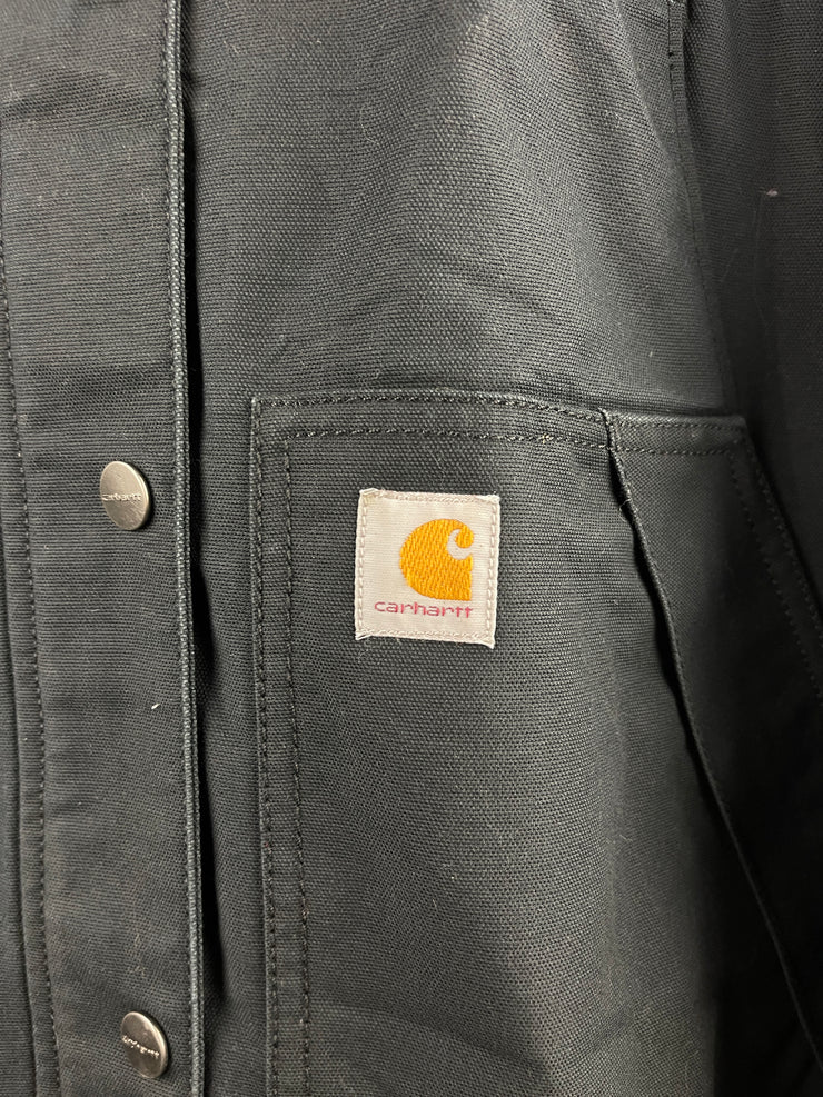 Vintage Carhartt Full Swing Quick Duck Black Hooded Jacket