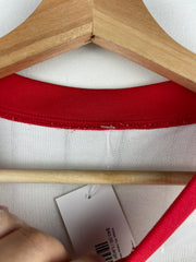 Vintage 90s Adidas White & Red Soccer Jersey