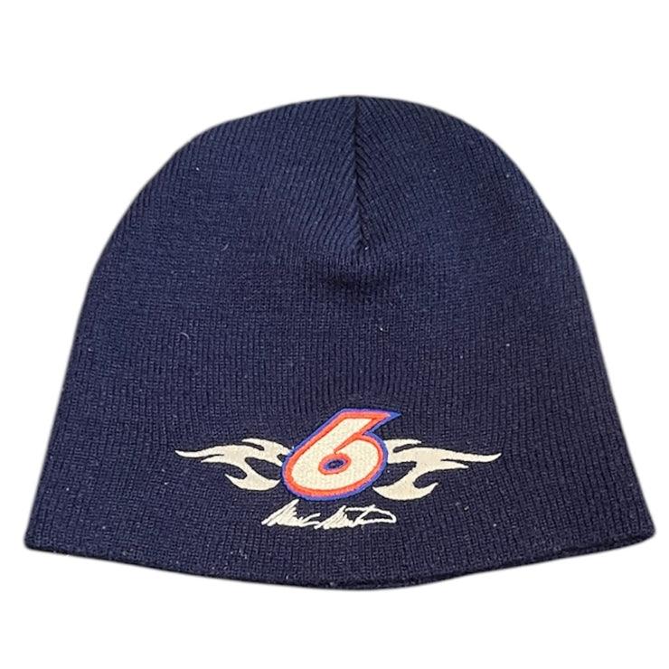 Vintage 90s Nascar Mark Martin Navy Beanie