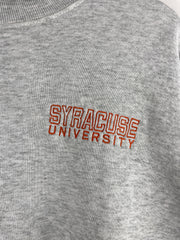 Vintage 90s Syracuse University Embroidered Grey Crewneck