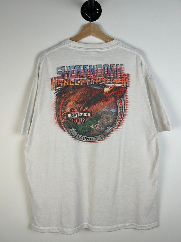 Vintage Harley Davidson Eagle Shenandoah White Tee