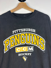 Vintage 90's CCM Pittsburgh Penguins Black Tee