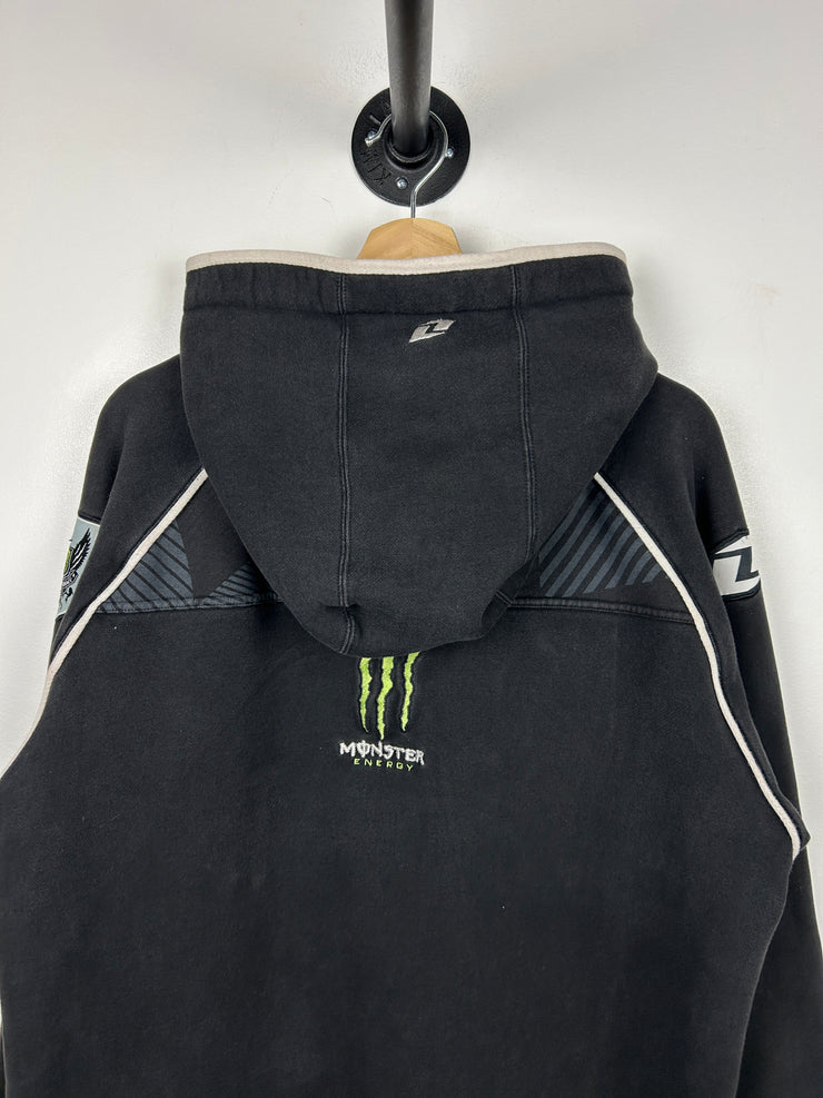 Vintage Y2K Monster Energy Black Zip Up Hoodie