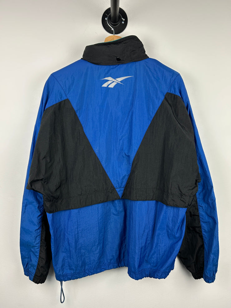 Vintage 90s Reebok Blue & Black Windbreaker