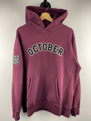 OVO Same City Same Friends Burgundy Hoodie