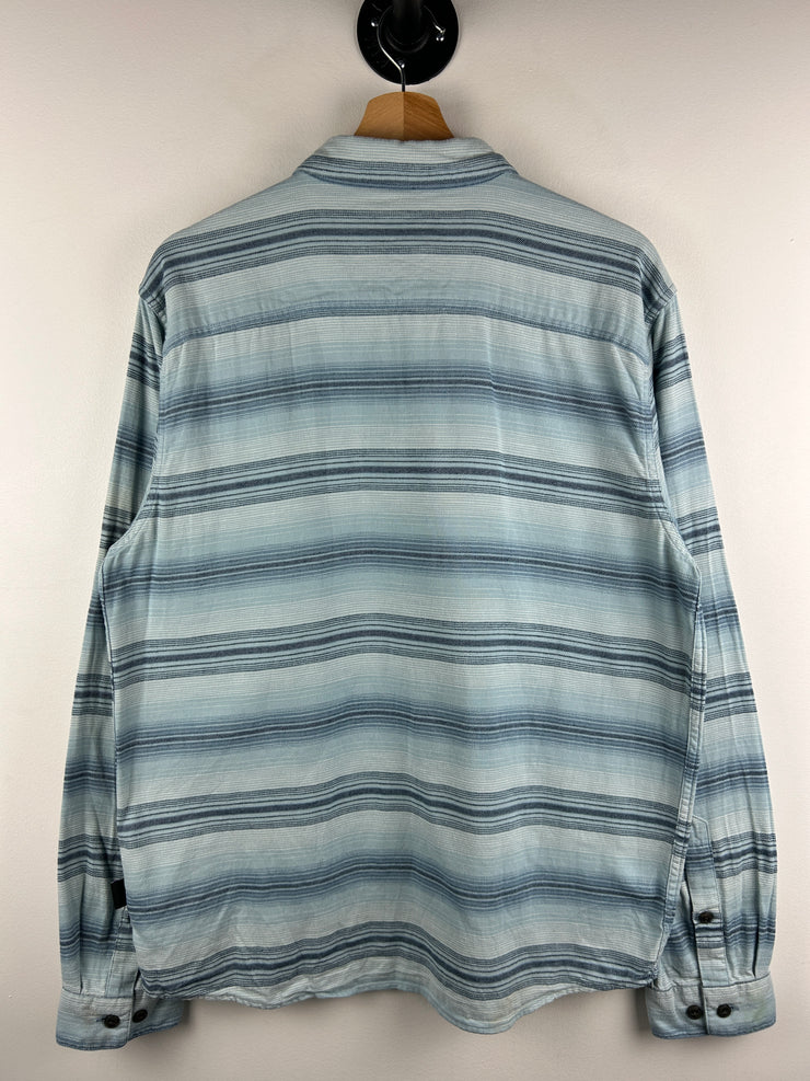 Vintage Patagonia Striped Blue Button Up Long Sleeve Shirt