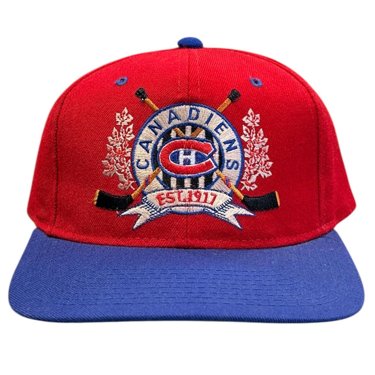 Vintage 90s NHL Starter Montreal Canadiens EST. 1917 Snapback Hat