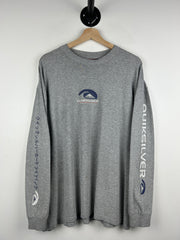 Vintage 90s Quiksilver Boardriding Grey Long Sleeve