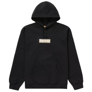 Supreme X Burberry SS22 Box Logo Black Hoodie