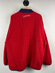 Vintage Nike USA Hockey Navy & Red Fleece Reversible Jacket