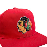 Vintage 90s NHL Starter Chicago Blackhawks Plain Logo Snapback Hat