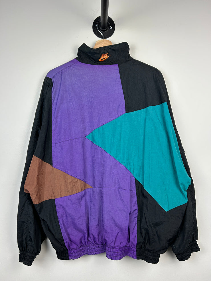 Vintage 90s Nike Flight Purple & Teal Windbreaker