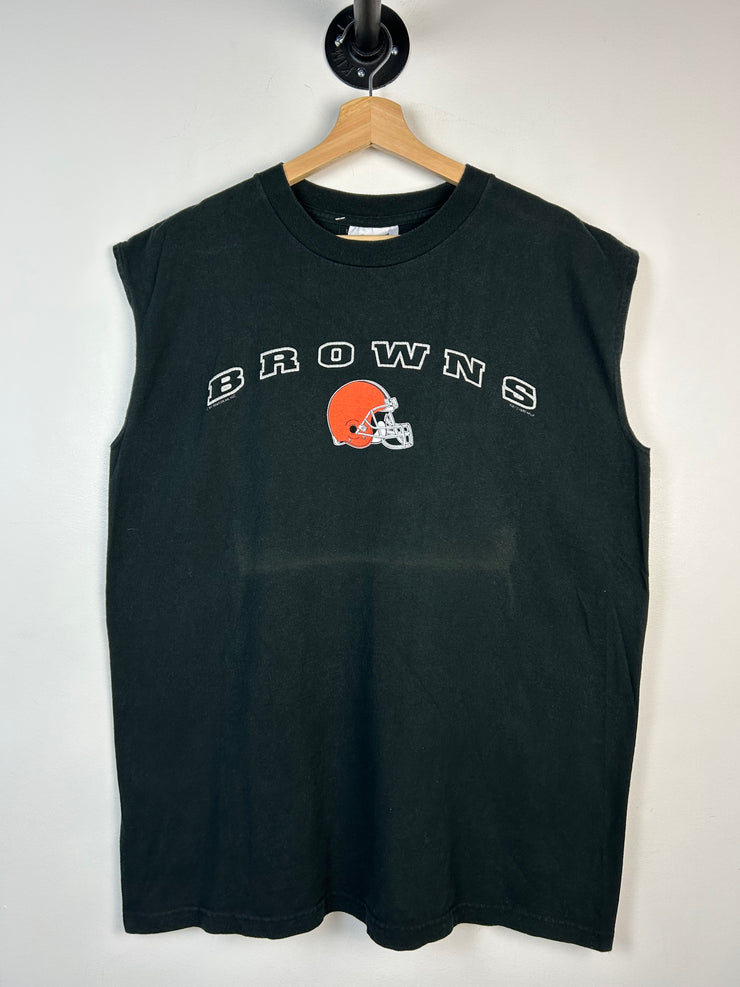 Vintage NFL CSA Cleveland Browns Black Tank Top