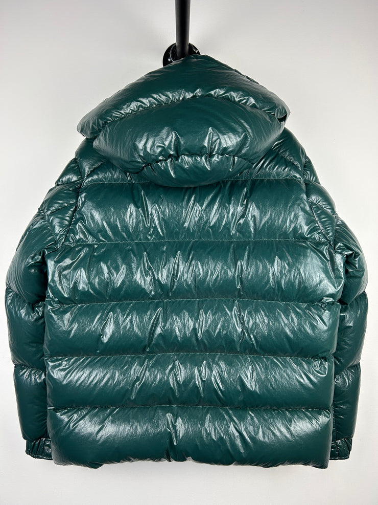 Moncler FW22 Maya 70th Anniversary Special Edition Forest Green Short Down Puffer Jacket