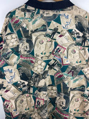 Vintage Dockers Golf All Over Print Polo Shirt
