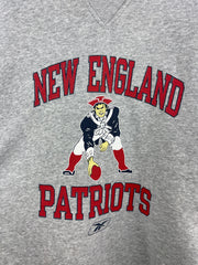 Vintage NFL Reebok New England Patriots Grey Crewneck