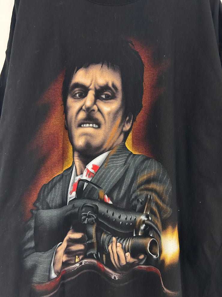 Vintage Scarface Air Brush Black Tee