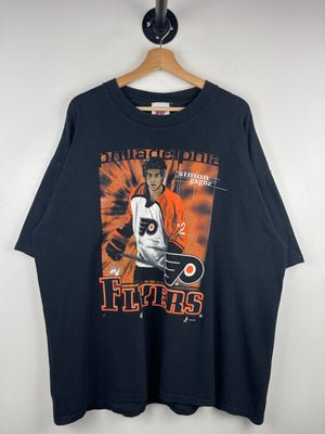 Vintage 90s NHL Philadelphia Flyers Simon Gagne Black Tee