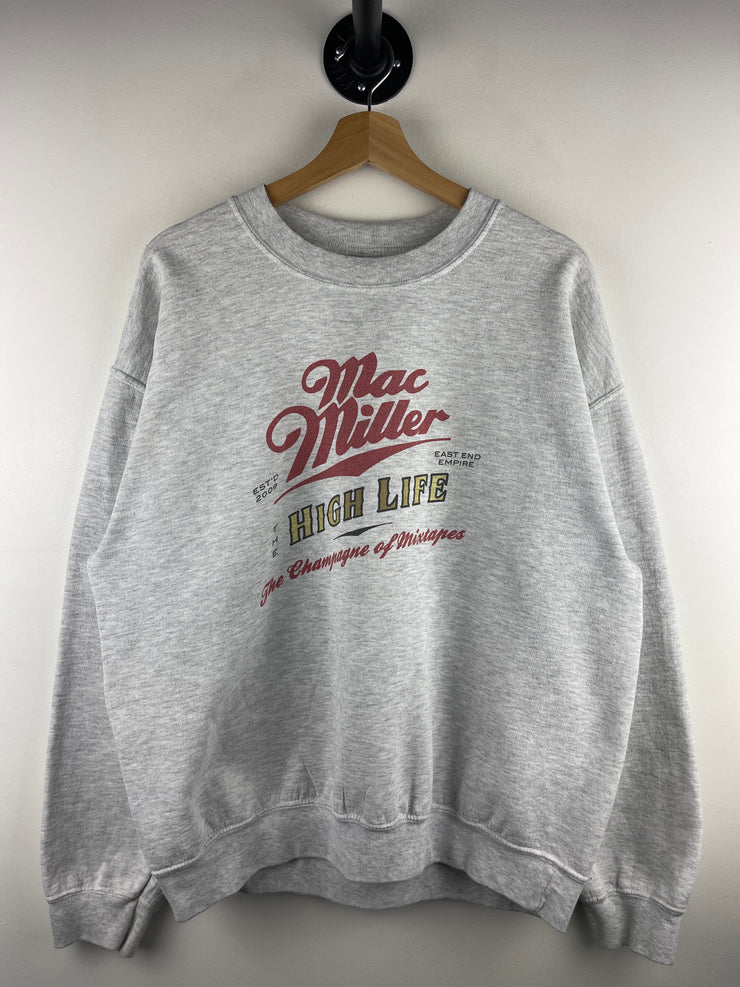 Mac Miller 2009 High Life Mixtape Promo Grey Crewneck