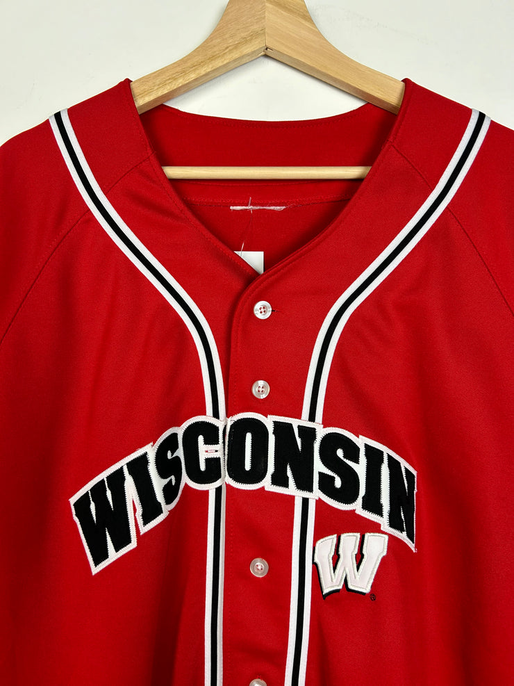 Vintage Wisconsin Red Baseball Jersey