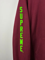 Supreme SS16 Anti Hero Skateboarding Burgundy Hoodie