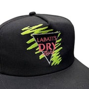 Vintage 90s Labatt Dry Light Beer Black Snapback Hat