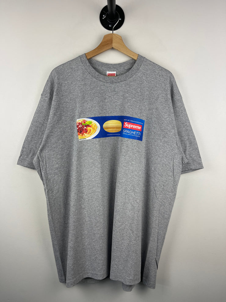 Supreme FW21 Spaghetti Heather Grey Tee