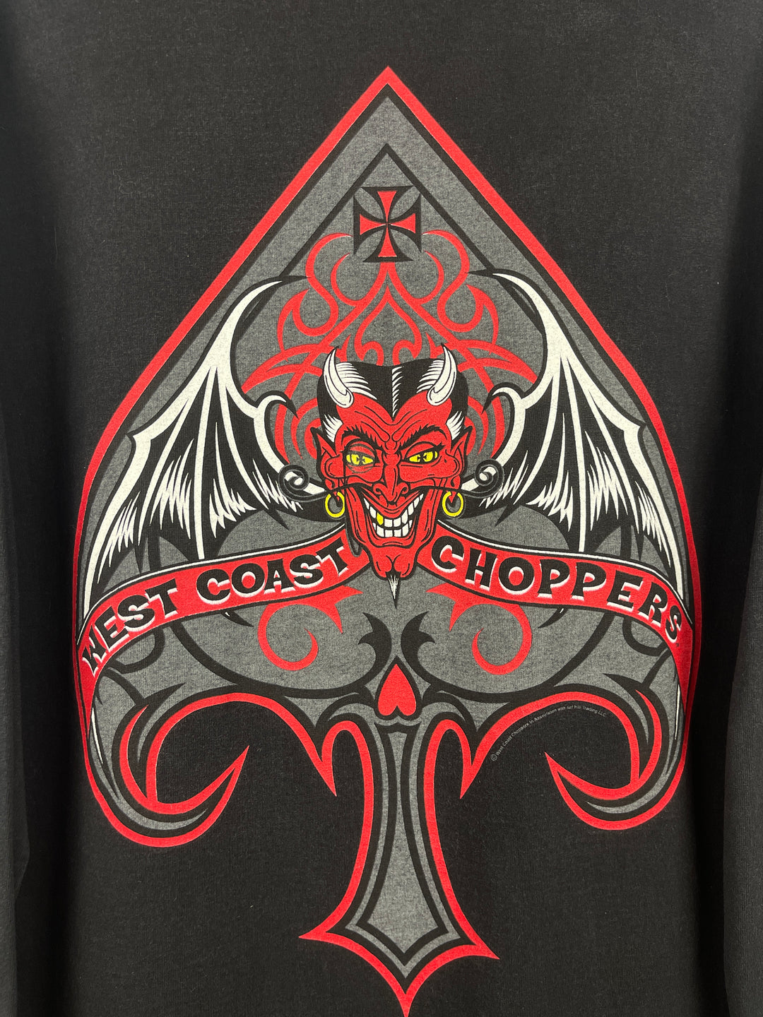 Vintage West Coast Choppers Choppers Devil Black & Red Long Sleeve