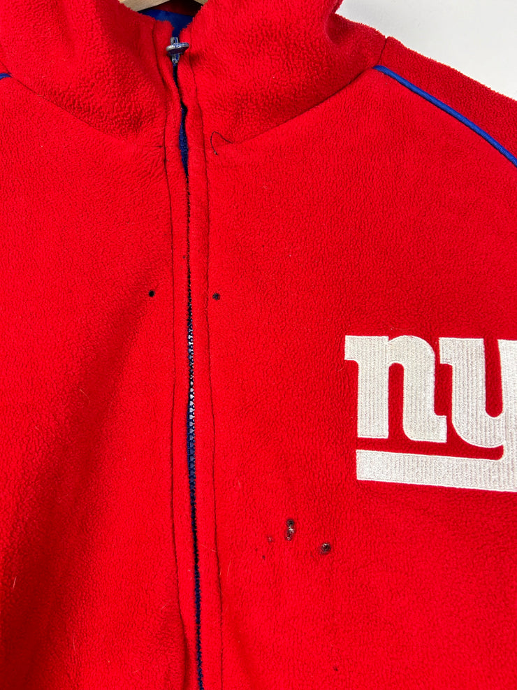 Vintage Y2K NFL New York Giants Fleece Lined Reversible Jacket