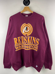 Vintage 90s NFL Logo 7 Washington Redskins Burgundy Crewneck