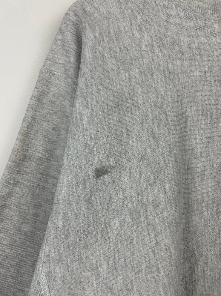 Vintage 90s Champion Reverse Weave A1 Steak Sauce Grey Crewneck
