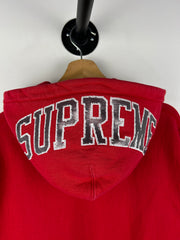 Supreme SS19 Sequin Arc Red Hoodie