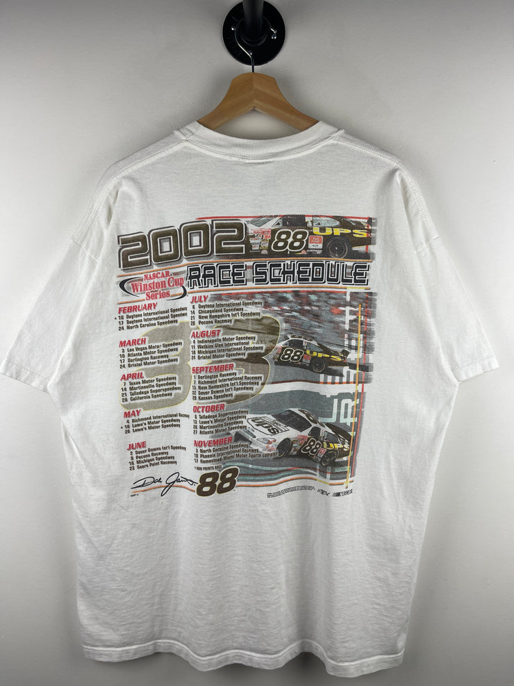 Vintage Nascar Dale Jarrett UPS White Tee