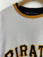 Vintage MLB Majestic Pittsburgh Pirates Clemente Grey Baseball Jersey