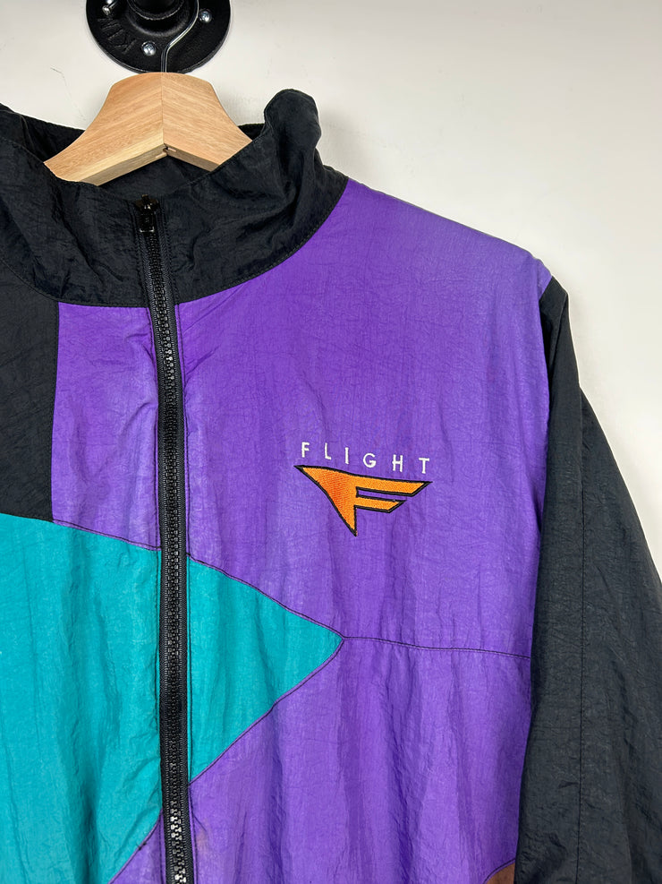 Vintage 90s Nike Flight Purple & Teal Windbreaker