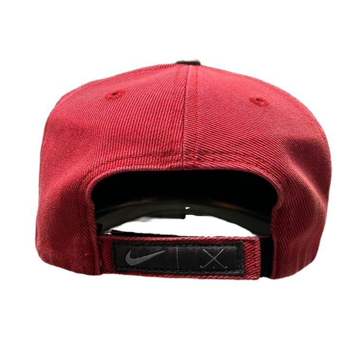Vintage 90s Nike Golf Tiger Woods Red & Grey Strapback Hat