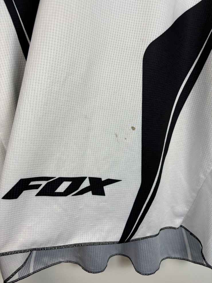 Vintage Fox Racing White & Black Jersey