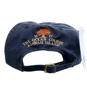 Vintage 90s Golf World Cup The Ocean Course Kawah Island Navy Strapback Hat