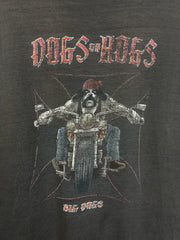 Vintage Y2K Big Dogs Dogs On Hogs Black Tee